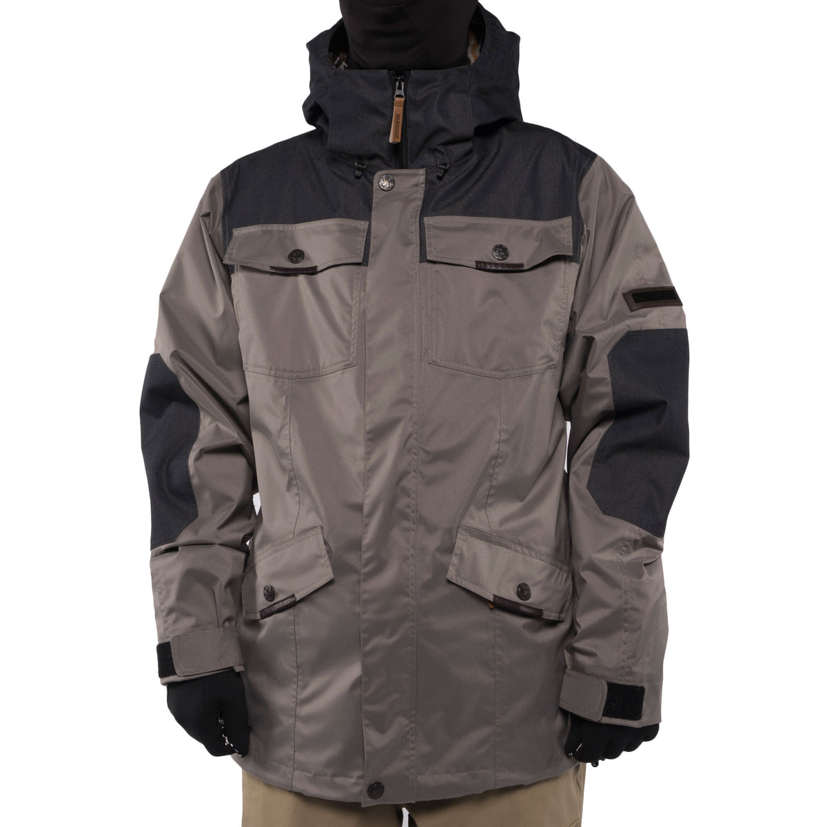 Saga Fatigue 2L Jacket Grey Front View