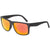 Electric Swingarm XL Sunglasses Matte Black/Grey Fire Chrome Front View