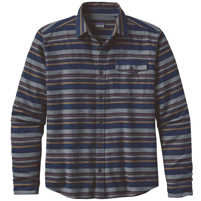 Patagonia Lightweight Fjord Flannel Arborist: Navy Blue Front View