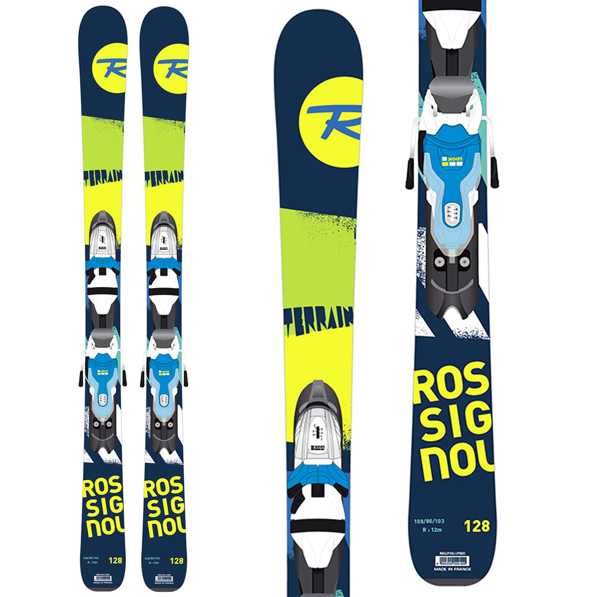 Rossignol Terrain Skis + Look Kid-X 4 Bindings - Boys' 2017