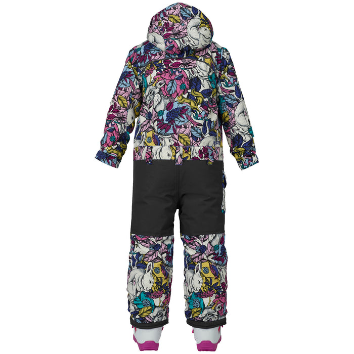 Burton Minishred Illusion Onepiece - Little Girls' Animalia Back View