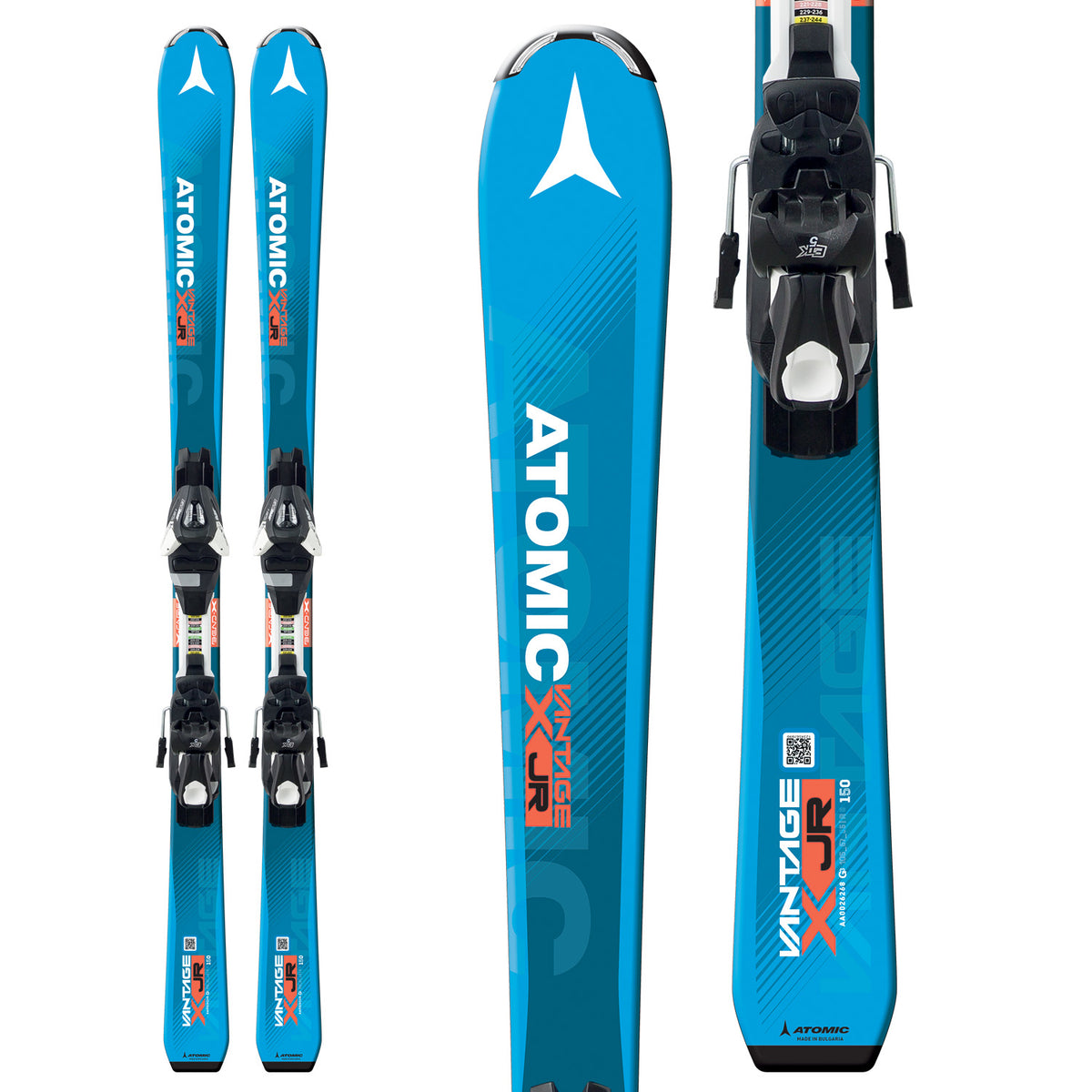 Atomic Vantage Jr. III Skis + EZYTRACK 7 Bindings - Boys' 2017
