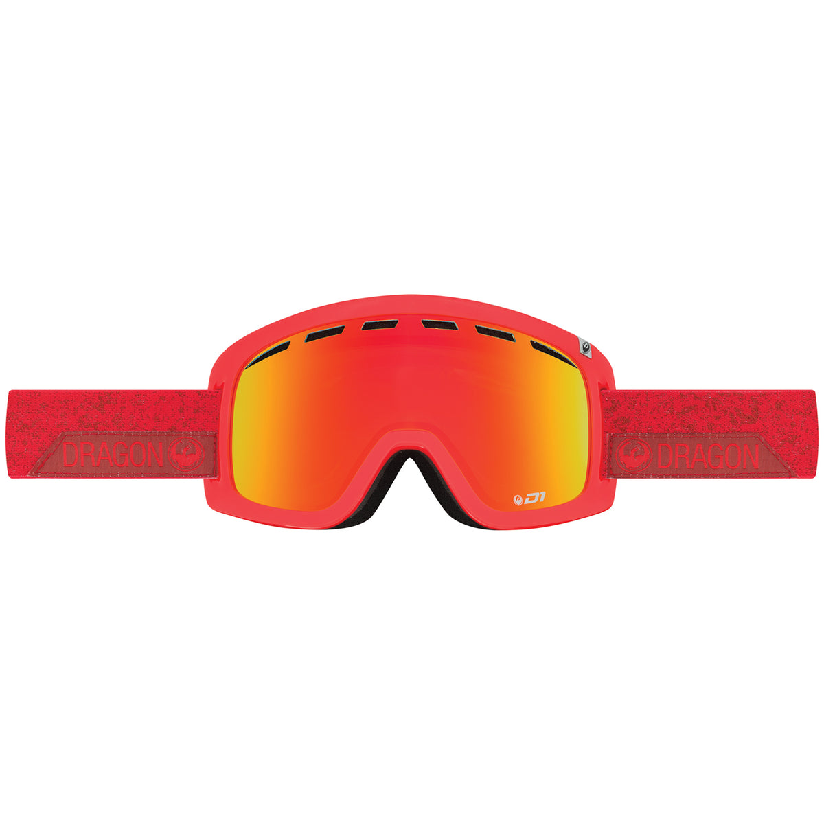 Dragon D1 Goggles Stone Red/Red Ion + Yellow Red Ion
