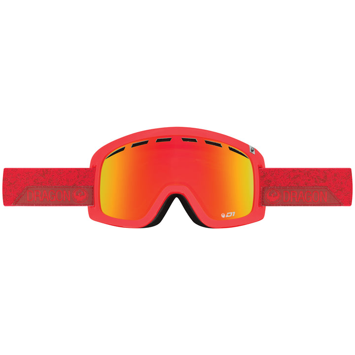 Dragon D1 Goggles Stone Red/Red Ion + Yellow Red Ion