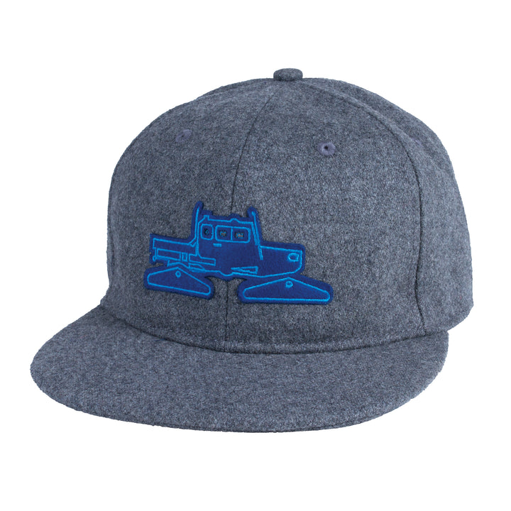 Spacecraft Wooly Cat Hat Charcoal Front View