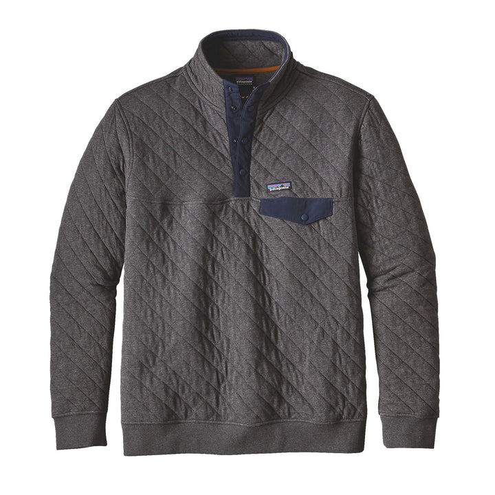 Patagonia Cotton Quilt Snap-T® Pullover Forge Grey Front View