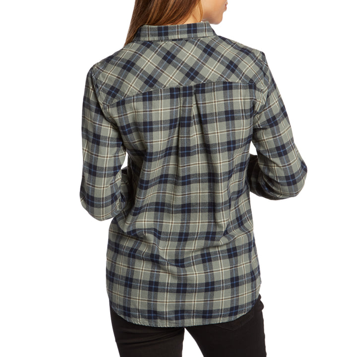 Burton Grace Long-Sleeve Woven Flannel - Women's Eclipse Haze Plaid Back View
