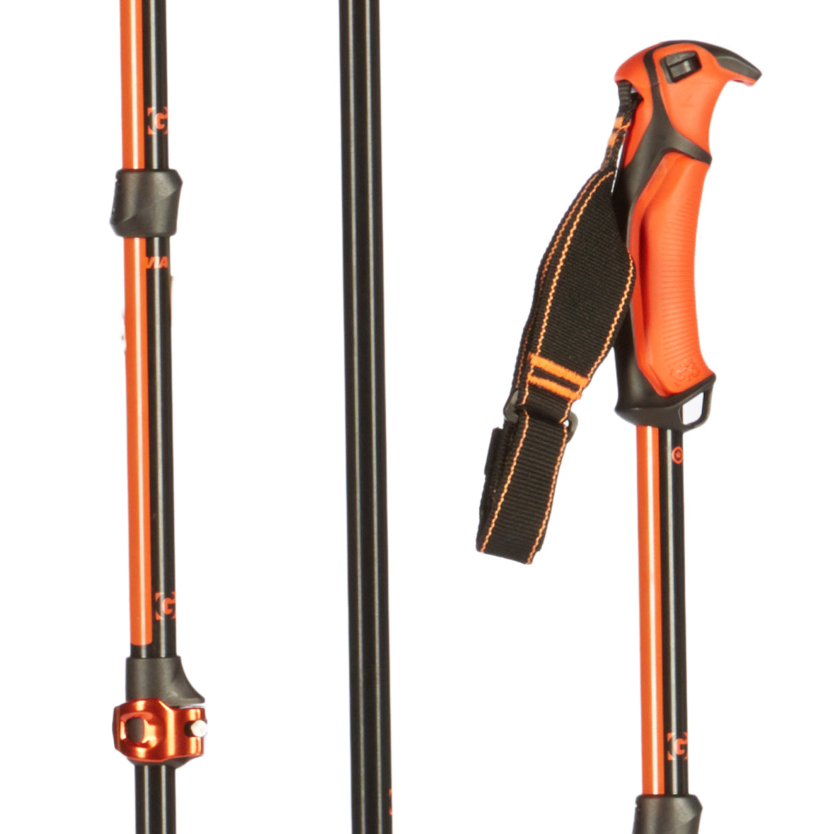 G3 Via Ski Poles 2019 Black/Orange