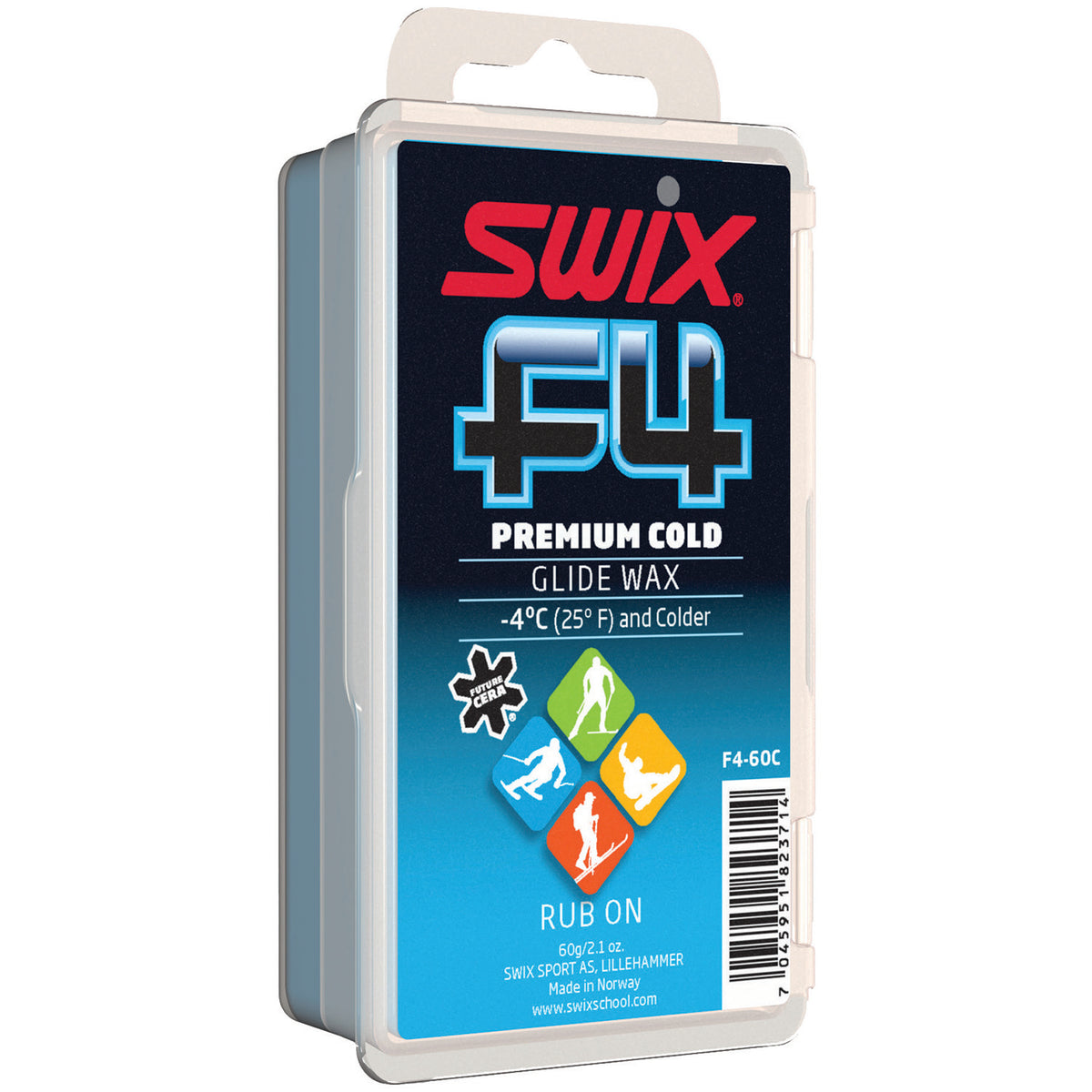 SWIX F4-60C Premium Glidewax Cold 60g None