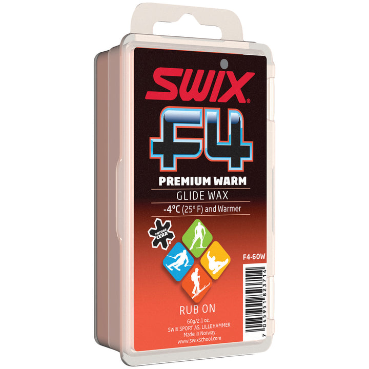 SWIX F4-60W Premium Glidewax Warm 60g None
