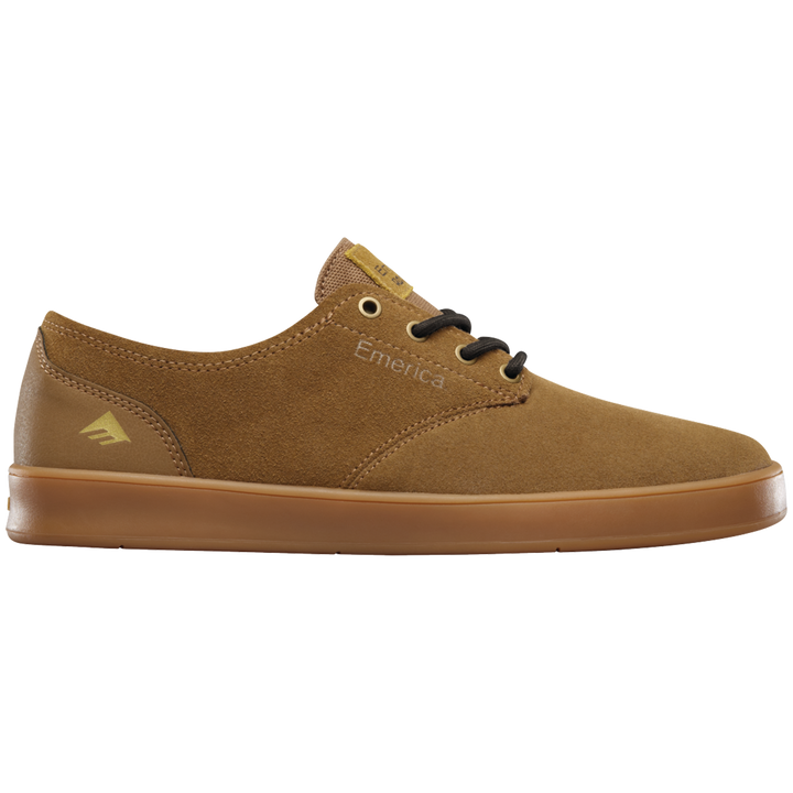 Emerica The Romero Laced Skate Shoes Brown/Gum/Brown