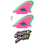 Catch Surf Hi-Performance Safety-Edge Twin Fin Set Hot Pink/Neon Lime