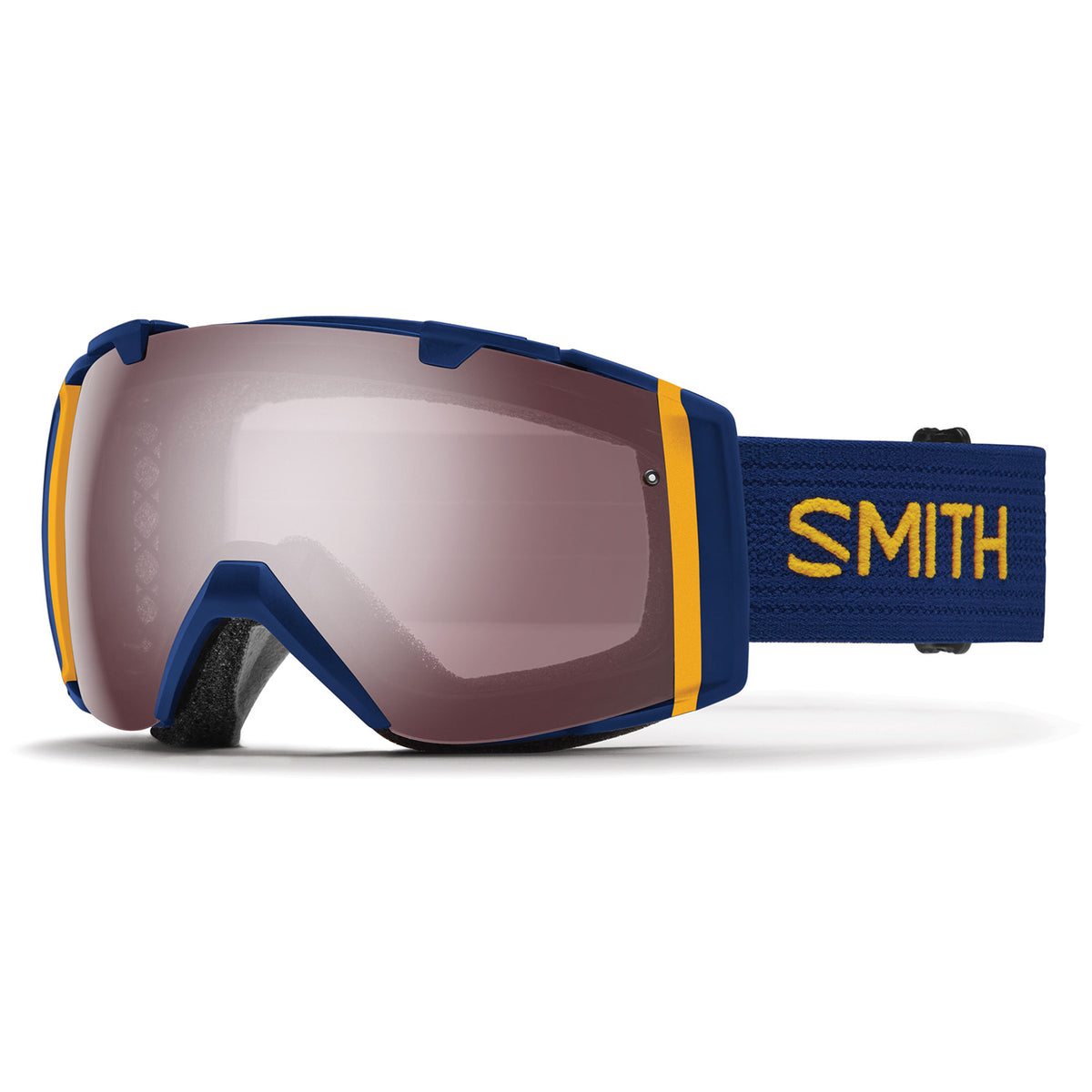 Smith I/O Asian Fit Goggles Navy Scout/Ignitor Mirror+Yellow Sensor