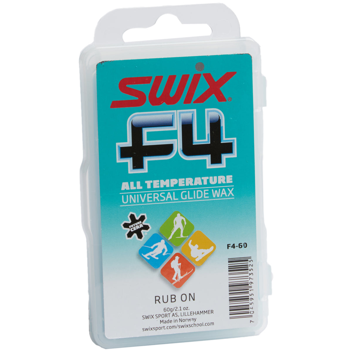 SWIX F4-60 Glidewax with Cork 60g None