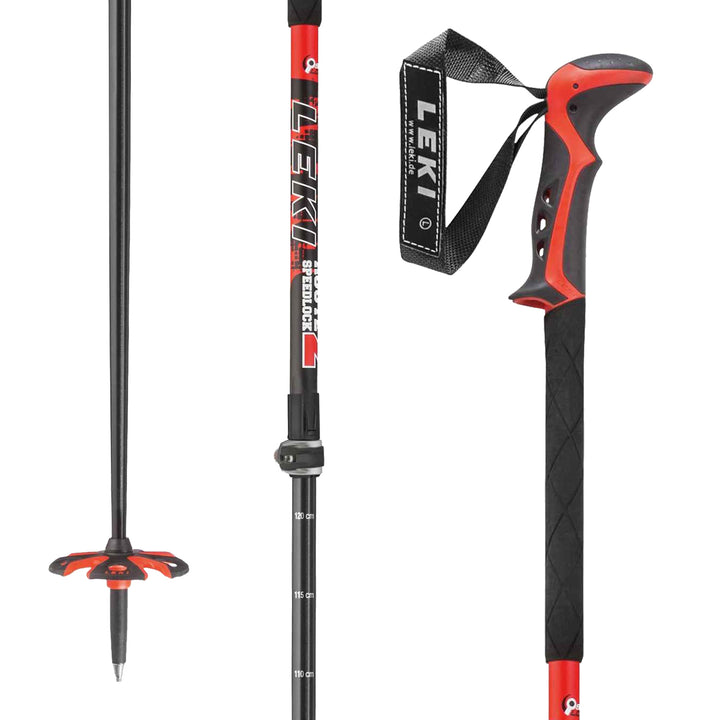 Leki Haute Route Lite Adjustable Ski Poles 2019 Black
