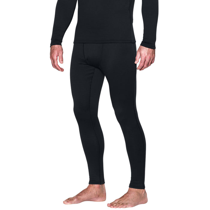 Under Armour UA Base™ 2.0 Legging Pants Black/Steel Front View