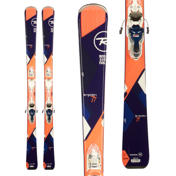 Rossignol Temptation 77 Carbon Skis + Look Xpress W 11 Bindings - Women's 2017