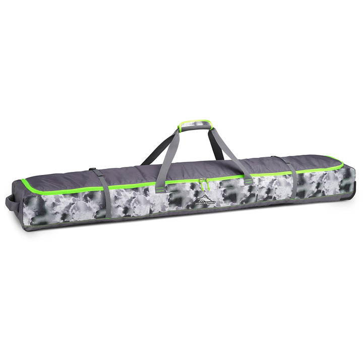 High Sierra Deluxe Wheeled Double Ski Bag Thunderstruck/Charcoal/Zest