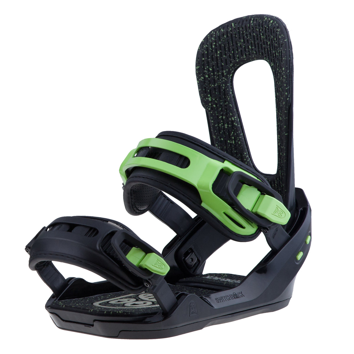 Switchback Twin Snowboard Bindings 2017 Black/Green