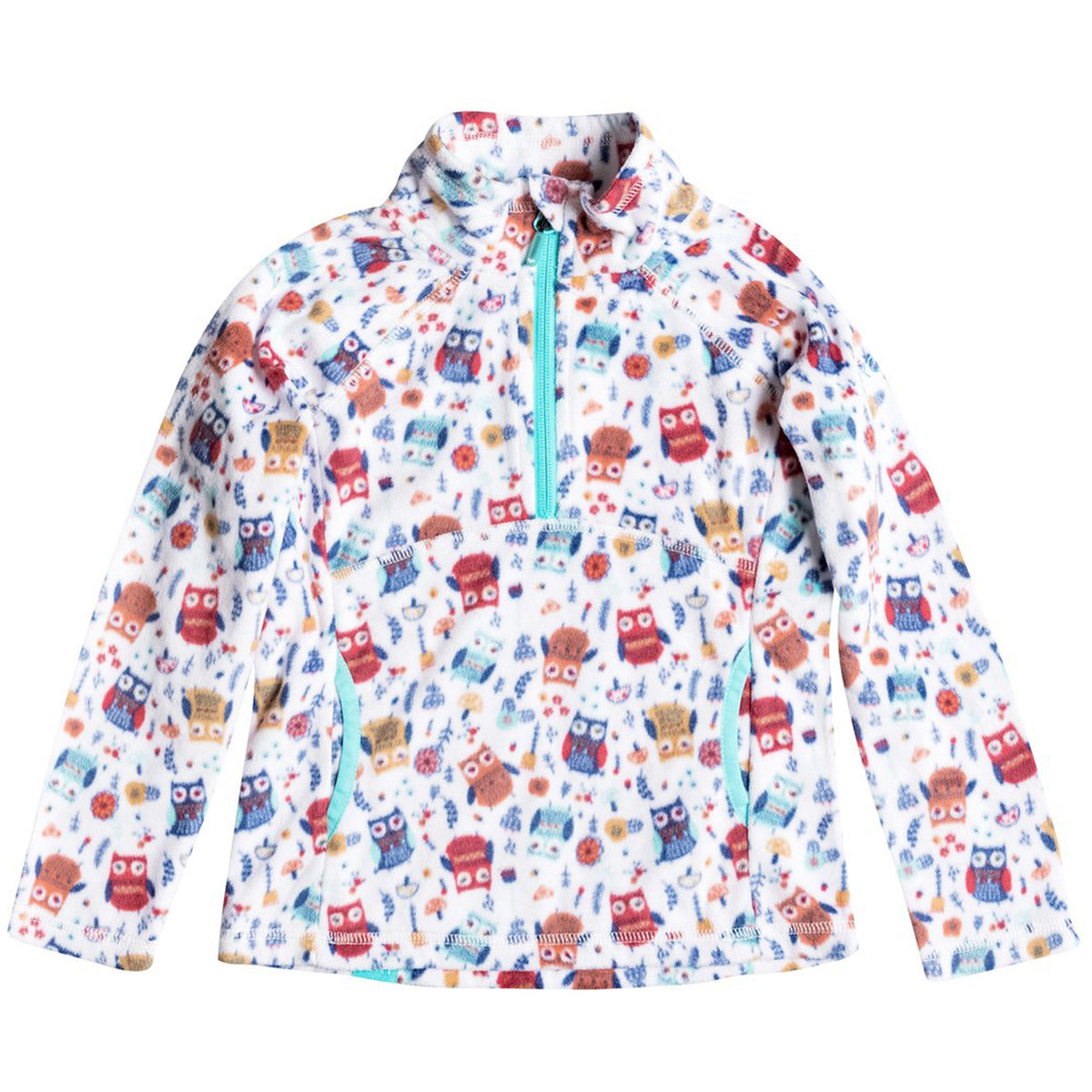 Roxy Cascade Teenie Fleece Jacket - Little Girls' Little Owl Front View