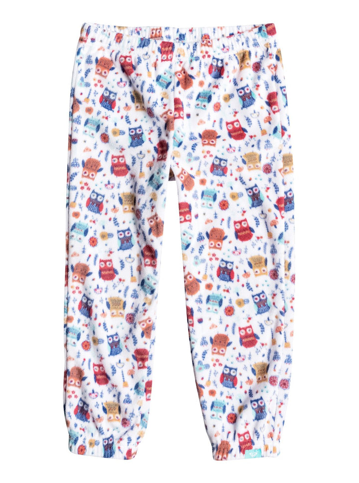 Roxy Cascade Teenie Fleece Pants - Little Girls' Little Owl Front View