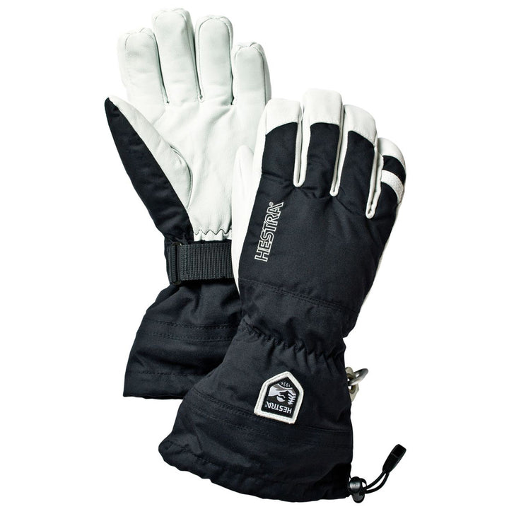 Hestra Army Leather Heli Ski 5-Finger Gloves Black