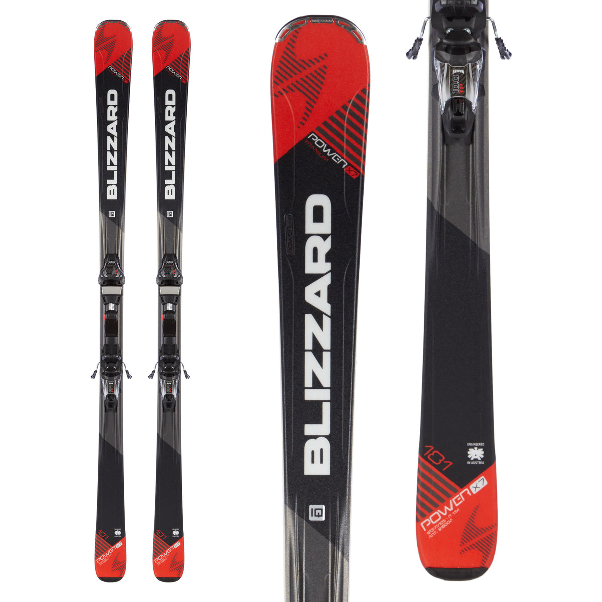 Blizzard Power X7 Ti Skis + IQ-10 Bindings 2016