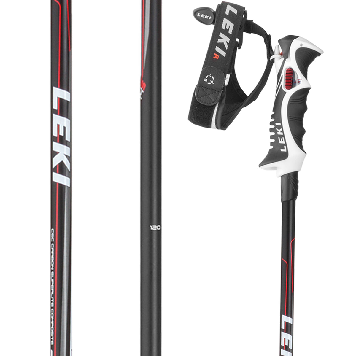 Leki Carbon 14 S Ski Poles 2019 Red