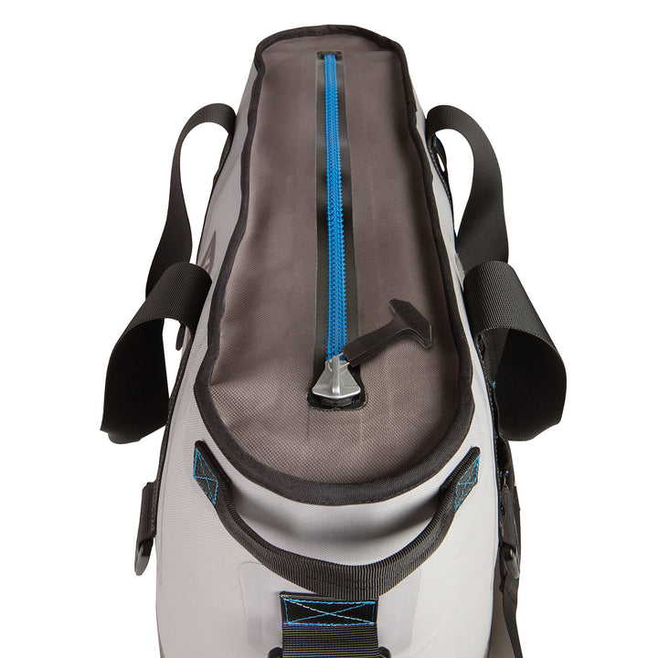 YETI Hopper 20 Cooler Fog Gray Zipper View