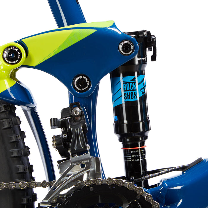 Giant Trance 3 Complete Mountain Bike 2017 Deep Blue/Blue/Green Suspension View
