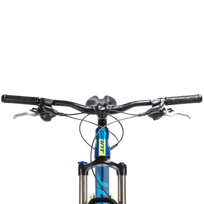 Giant Trance 3 Complete Mountain Bike 2017 Deep Blue/Blue/Green Handlebars View
