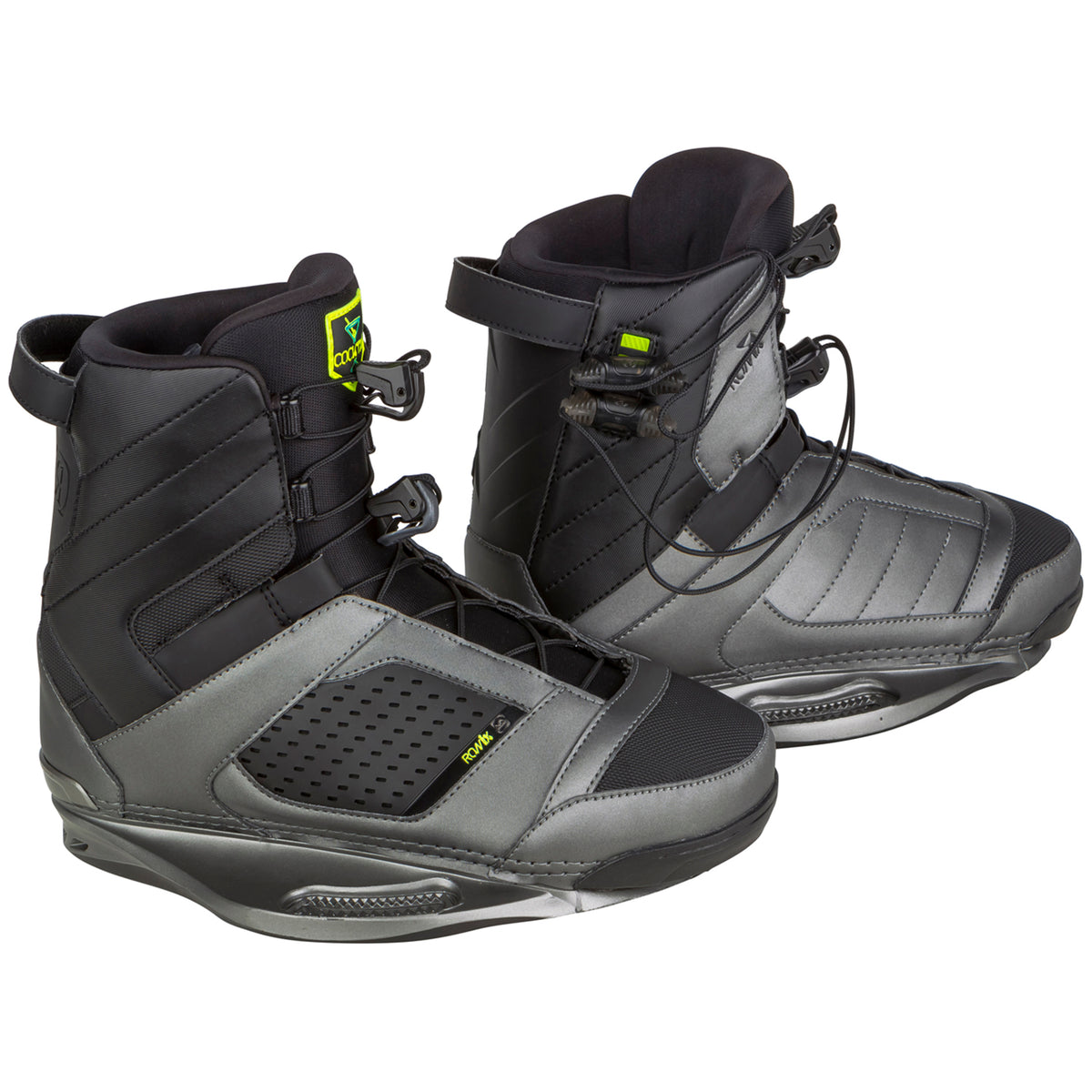 Ronix Cocktail Wakeboard Bindings 2017 Gunmetal/Black Side View