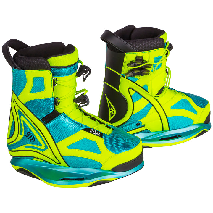 Ronix Limelight Wakeboard Bindings - Women's 2017 Highlighter/Anodized Turquoise