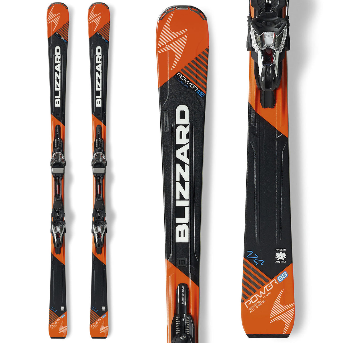 Blizzard Power S8 Skis + Power12 TCX Bindings 2016