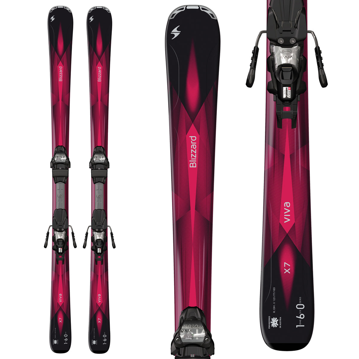 Blizzard Viva X7 Skis + IQ-TP10 Viva Bindings - Women's 2016