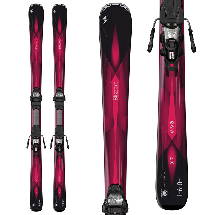 Blizzard Viva X7 Skis + IQ-TP10 Viva Bindings - Women's 2016