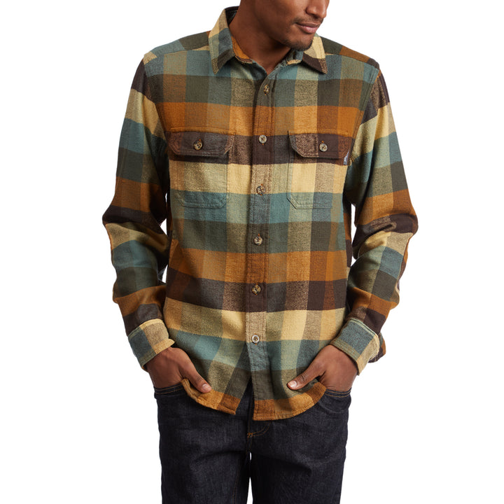 Woolrich Oxbow Bend Modern Flannel Shirt Chicory Front View