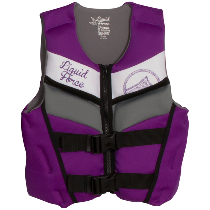 Liquid Force Dream Youth CGA Wakeboard Vest - Girls' 2018 Purple Front View