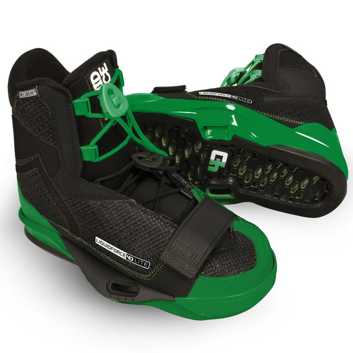 Liquid Force Lite 4D Wakeboard Bindings 2017 Black/Green