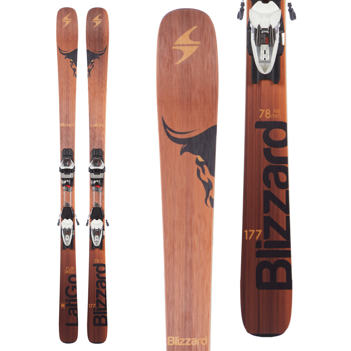 Blizzard Latigo Skis + TP11 Demo Bindings 2016