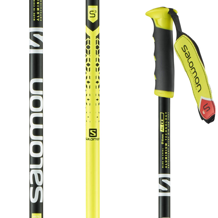 Salomon Arctic S3 Ski Poles 2017 Yellow/Black