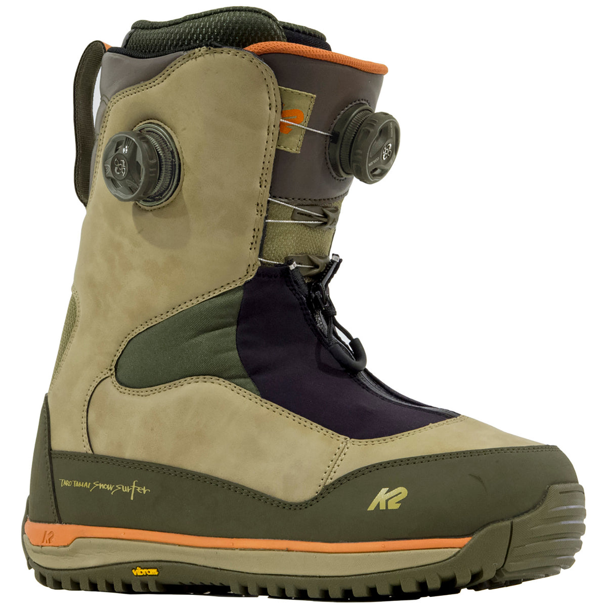 K2 Taro Tamai Snowboard Boots 2017 Moss Green/Dark Green Side View