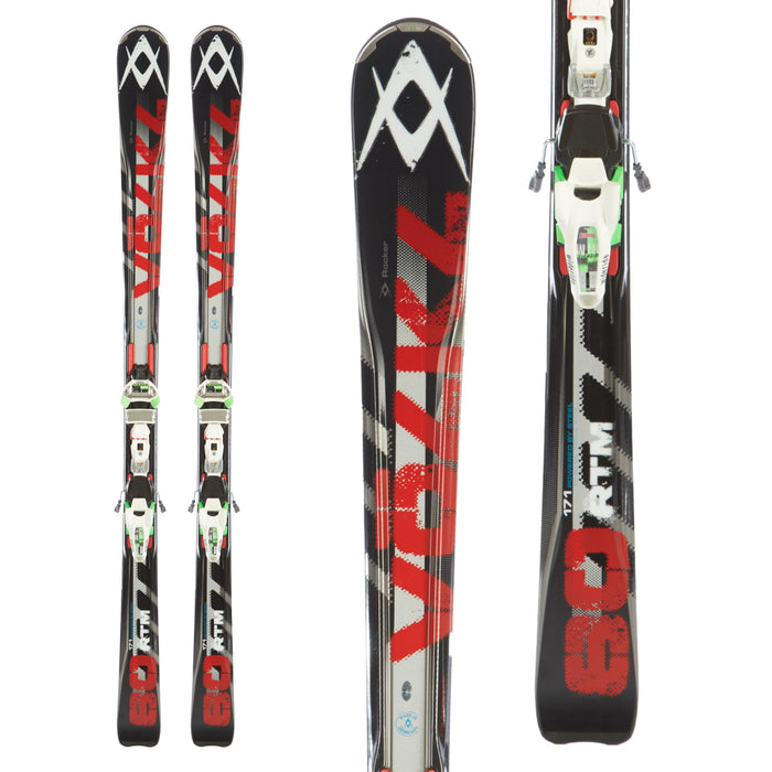 Volkl RTM 80 Skis + iPT Wide Ride 12.0 Bindings 2013