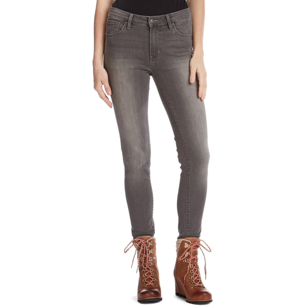 Dish Performance Skinny Jeans - Women's Vintage Grey Front View