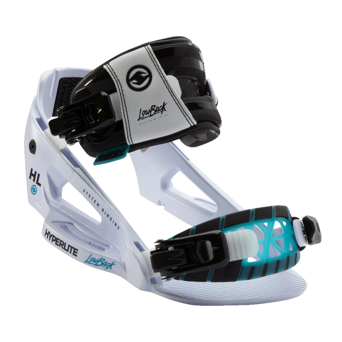 Hyperlite The System Lowback Wakeboard Bindings 2017 White