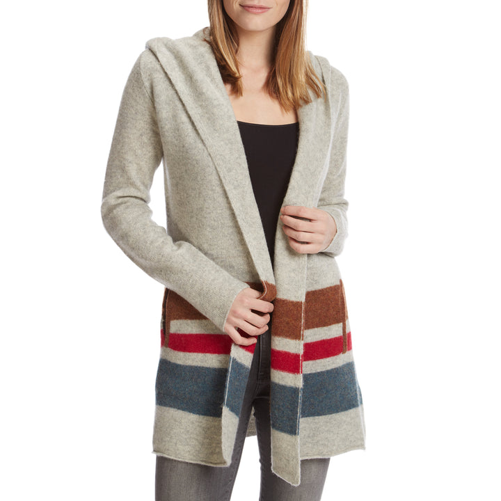 Toad & Co Merino Heartfelt Hoodie - Women's Light Grey Heather Front View