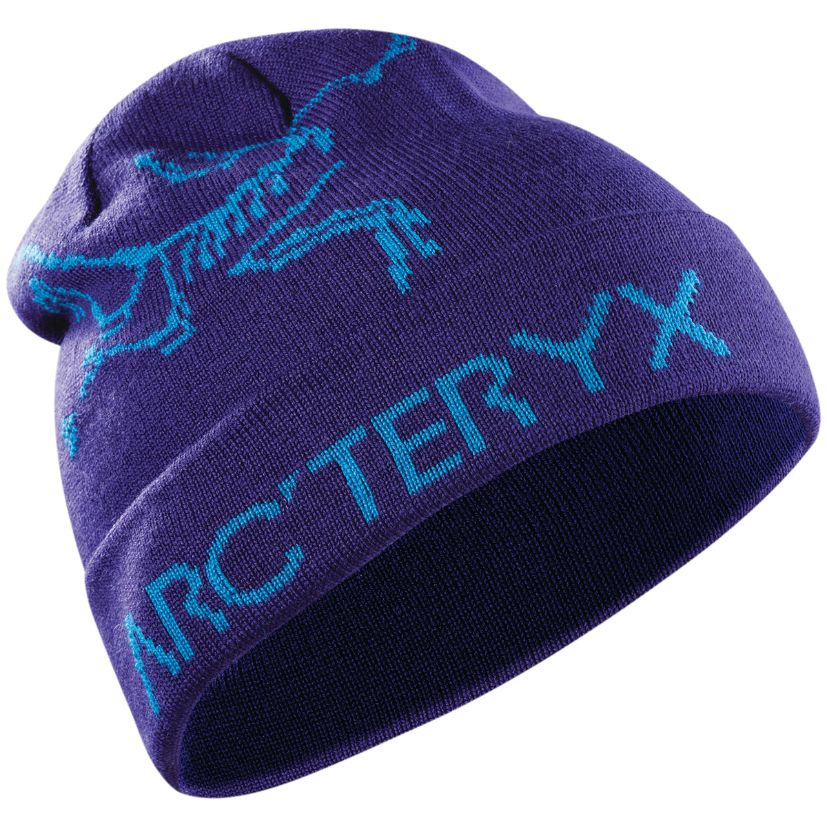 Arc'teryx Rolling Word Beanie Azul/Adriatic Blue Side View