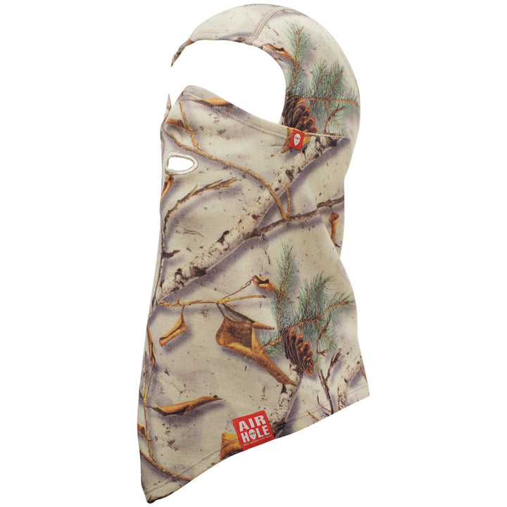Airhole Merino Balaclava Snow Camo Side View