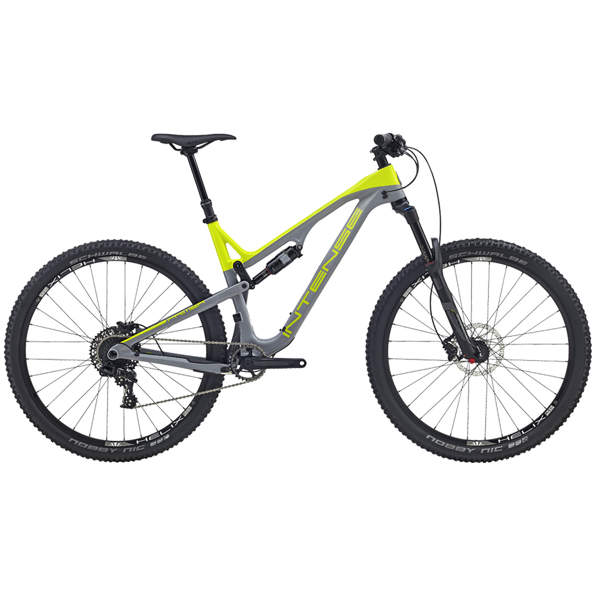 Intense Cycles Primer 29C Foundation Complete Mountain Bike 2017 Yellow/Grey Side View