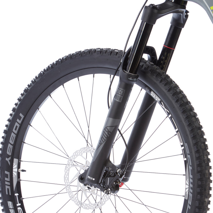 Intense Cycles Primer 29C Foundation Complete Mountain Bike 2017 Yellow/Grey Front Brake View